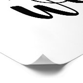 緑の赤いバッファローの格子状のクリスマスツリーと前足 ポスター (角)