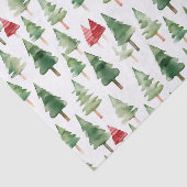 緑の赤いメリークリスマスツリー 薄葉紙 (詳細)