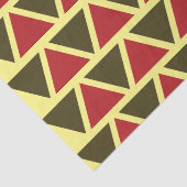 緑の赤い三角形ジオメトリ 薄葉紙 (詳細)