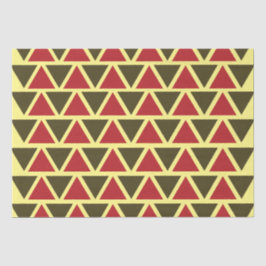 緑の赤い三角形ジオメトリ 薄葉紙