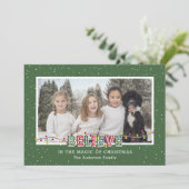 緑の赤い雪信じが魔法写真 シーズンカード (スタンド正面)