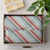 緑の赤い青ストライプ色 薄葉紙 (ギフト)