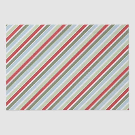 緑の赤い青ストライプ色 薄葉紙 (正面)