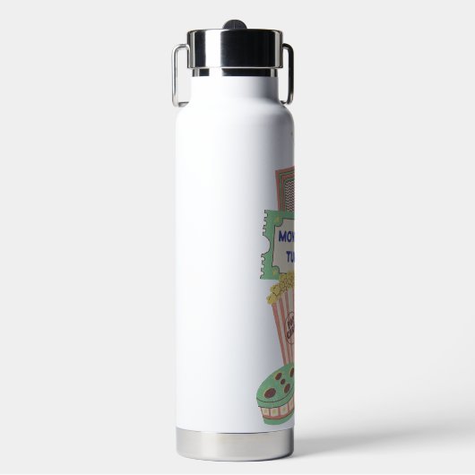 緑の赤い黄色の個人用ウォーターボトル ウォーターボトル (正面)