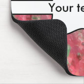 緑の赤いplatic抽象デザイン マウスパッド (コーナー)