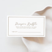 緑の赤ちゃんシャワーおむつラッフルエンクロージャカード エンクロージャーカード