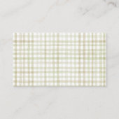 緑の赤ちゃんシャワーおむつラッフルエンクロージャカード エンクロージャーカード (裏面)