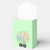 緑の赤ちゃんシャワーお願いボックス フェイバーボックス (オープン)