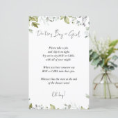 緑の赤ちゃんシャワーのゲームは男の子と女の子と言わない (スタンド正面)