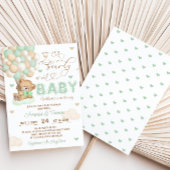 緑の赤ちゃんシャワーを待つことができる 招待状