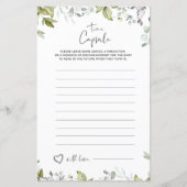 緑の赤ちゃんシャワーゲームタイムカプセル (正面)