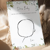 緑の赤ちゃんシャワーゲームドローベビー