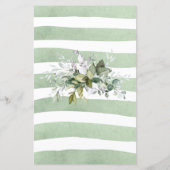 緑の赤ちゃんシャワーミニサインおしゃぶり狩り (裏面)