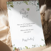 緑の赤ちゃんシャワーミニサインおしゃぶり狩り