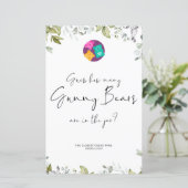 緑の赤ちゃんシャワーミニサイングミベア (スタンド正面)