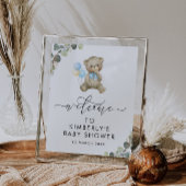 緑の赤ちゃんシャワー歓迎サインを待つ ポスター