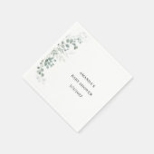 緑の赤ちゃんシャワー スタンダードカクテルナプキン (角)