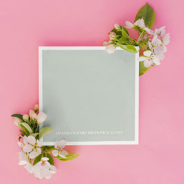 緑の赤ちゃんシャワー スタンダードカクテルナプキン