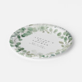 緑の赤ちゃんシャワー ペーパープレート (アングル)