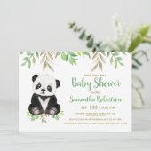 緑の赤ちゃん男女兼用シャワーを浴びる 招待状 (スタンド正面)