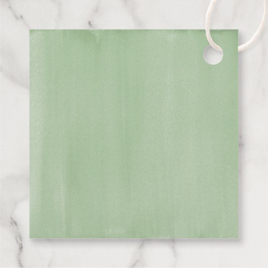 緑の赤ちゃん素朴のシャワーエレガントを私が成長するのを見る フェイバータグ (裏面)