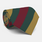 緑の赤と金ゴールドのクリスマスのキャンディストライプの ネクタイ (ロール)