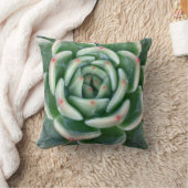 緑の赤によってひっくり返されるSucculent クッション (ブランケット)