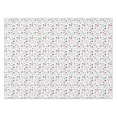 緑の赤の海軍の銀の星が白 テーブルクロス (正面(横))