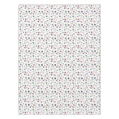 緑の赤の海軍の銀の星が白 テーブルクロス (正面)