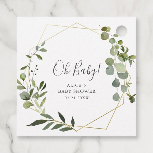 緑の赤エレガントちゃんシャワー フェイバータグ (裏面)