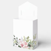 緑の赤面ピンク結婚式の引き出物ボックス フェイバーボックス (オープン)