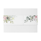 緑の赤面ピンク結婚式招待状ベリーバンド 招待状ベリーバンド (裏面例)