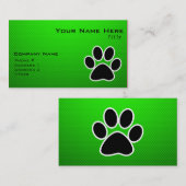 緑の足のプリント 名刺 (正面/裏面)