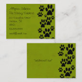 緑の足の名刺 名刺 (正面/裏面)