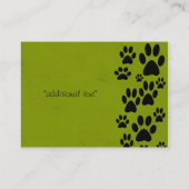 緑の足の名刺 名刺 (裏面)