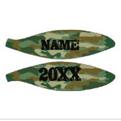 緑の軍用迷彩名前をカスタムするミニバスケットボール ミニバスケットボール (パネル)