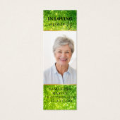 緑の輝かしいエレガント追悼ブックマーク (正面)