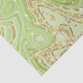 緑の輝エレガントく渦巻きグリッターシークイン 薄葉紙 (詳細)