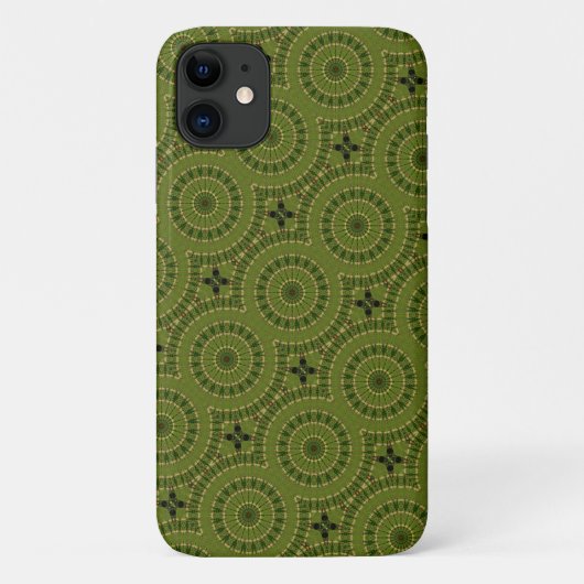 緑の輪のマンダラ Case-Mate iPhoneケース (裏面)