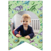 緑の轟音ジュラ紀恐竜 バンティングフラッグ (第1の旗)