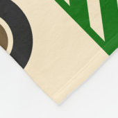 緑の農場トラクターの子供 フリースブランケット (角)