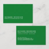 緑の農業の   Woodlotの農家のミニマリスト 名刺 (正面/裏面)