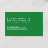 緑の農業の   Woodlotの農家のミニマリスト 名刺 (裏面)