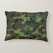 緑の迷彩パターン、軍隊パターン、陸軍 アクセントクッション (裏面)