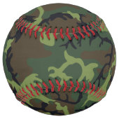 緑の迷彩パターン、軍隊パターン、陸軍 ソフトボール (裏面)