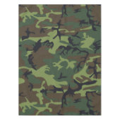緑の迷彩パターン、軍隊パターン、陸軍 テーブルクロス (正面)