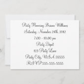 緑の迷彩柄の口ひげ- I Mustash もし You'lパーティー 招待状 (裏面)