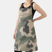 緑の迷彩柄パターン エプロン (インサイチュ)