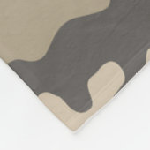 緑の迷彩柄パターン フリースブランケット (角)