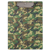 緑の迷彩柄 クリップボード (正面)